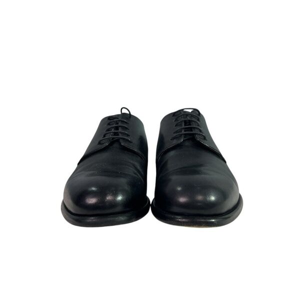 Lanvin Classic Black Leather Derby Shoes High Sheen UK Men\'s $890 Size 6, US 7M main image 5